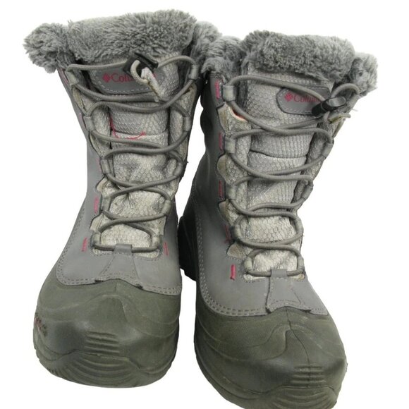 Columbia Bugaboot Gray Waterproof Insulated Lined Snow Boots Women's 6 - Picture 3 of 9